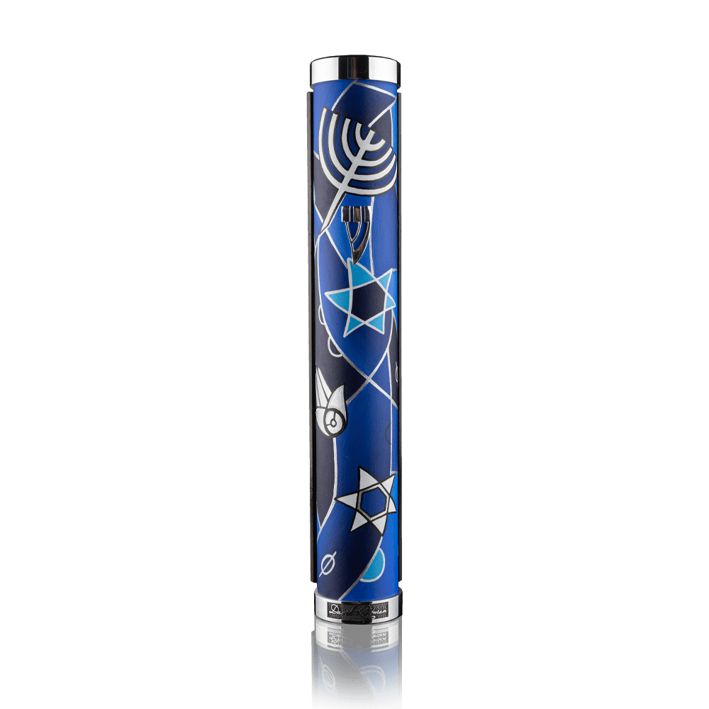 Case for Mezuzah “Jerusalem” 12 stones Art Collection David Roytman