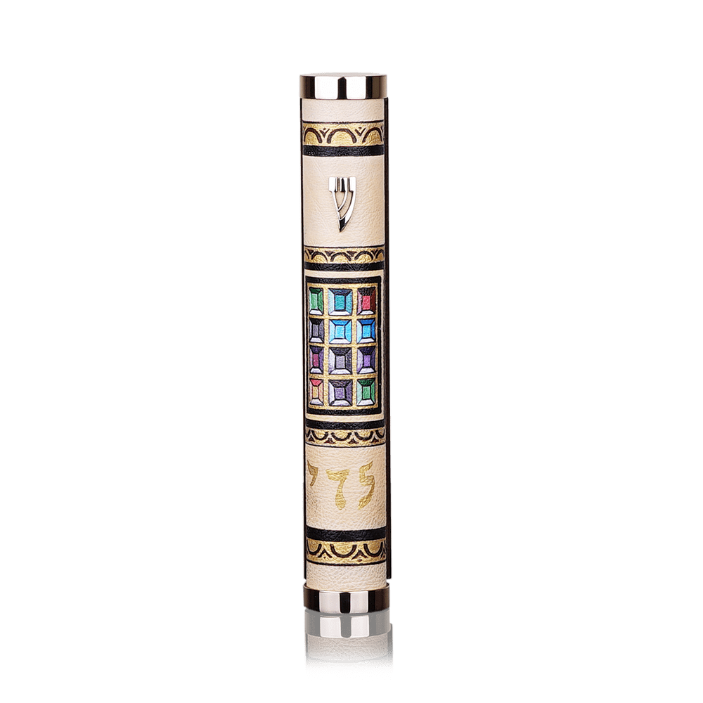 Case for Mezuzah “Jerusalem” 12 stones Art Collection David Roytman